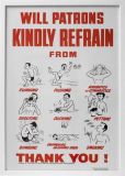 Will Patrons Kindly Refrain From poster- Do you remember the do not information!